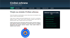 Desktop Screenshot of civilnaochrana.mescharova.eu