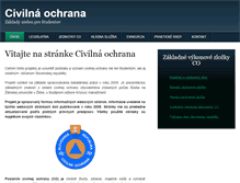 Tablet Screenshot of civilnaochrana.mescharova.eu